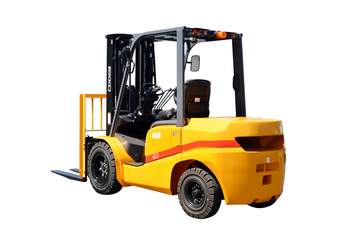 EKKO EK20D Forklift with solid pneumatic tires 4000 lbs., cap.