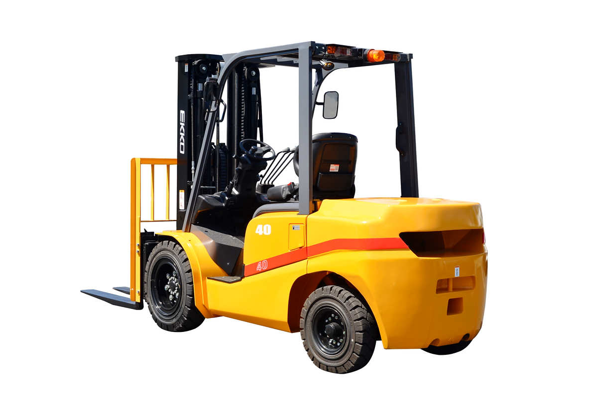 EKKO EK25D Forklift with solid pneumatic tires 5000 lbs., cap.