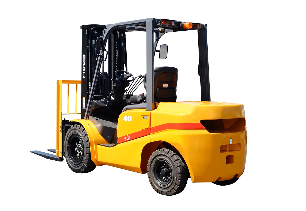 EKKO EK30D Forklift with solid pneumatic tires 6000 lbs., cap.
