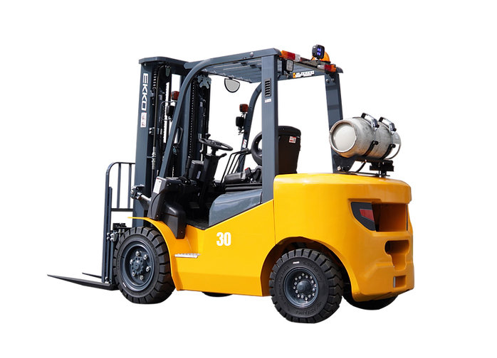 EKKO EK30LP Pneumatic Forklift LPG 6000 lbs cap, 189" Lift Height