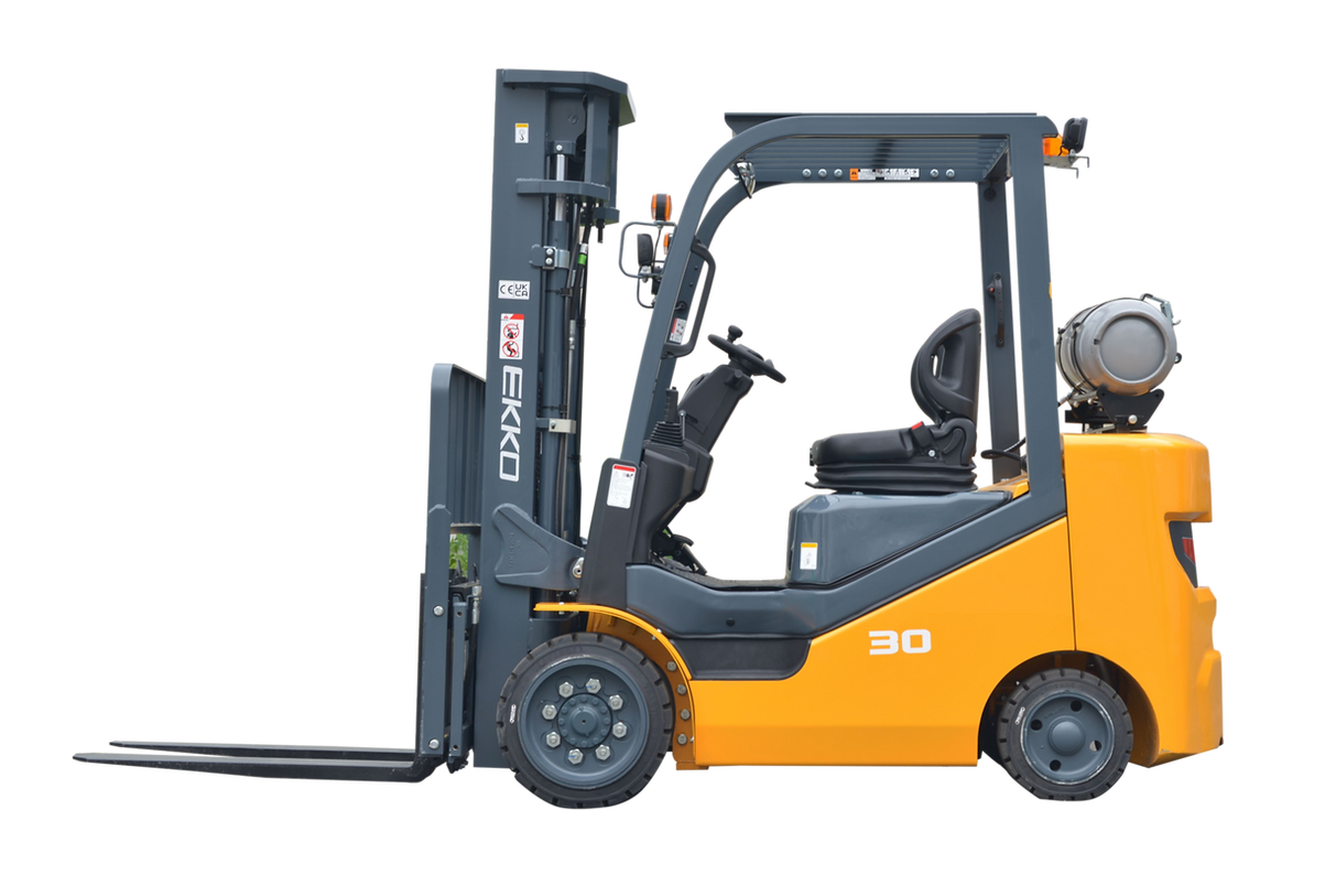 EKKO EK30SLP Forklift with Pattern Cushion  (LPG) 6000 lbs