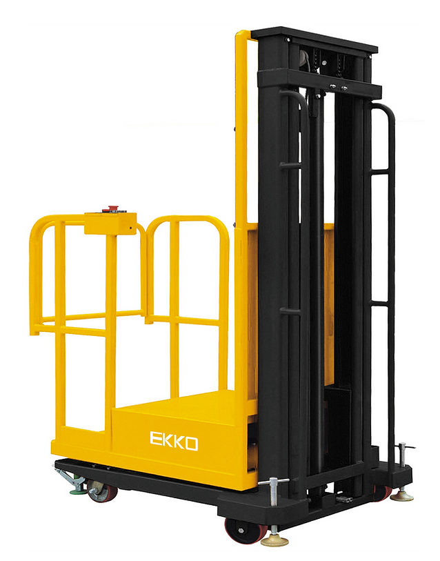 EKKO EOPS20-157 Semi-Electric Order Picker 440lbs. Cap., 157" Lift