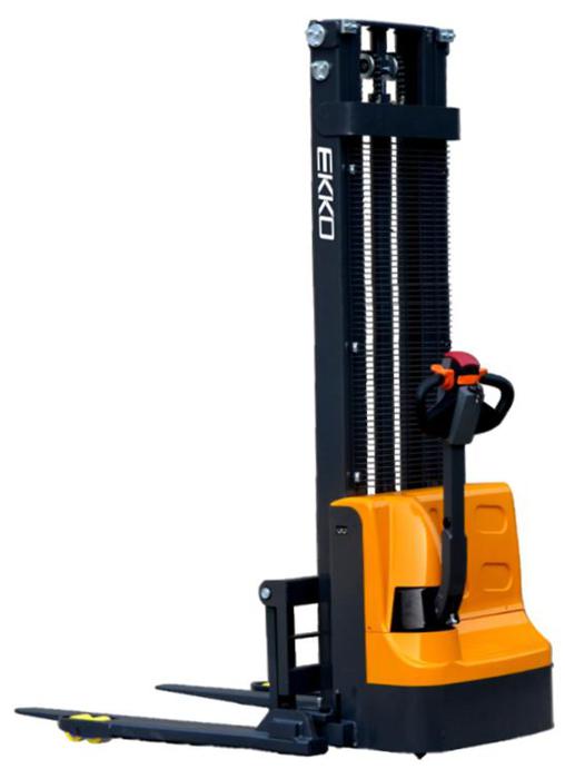 EKKO EB12E-138 Full Powered Straddle Pallet Stacker 2640 lb Cap., 138