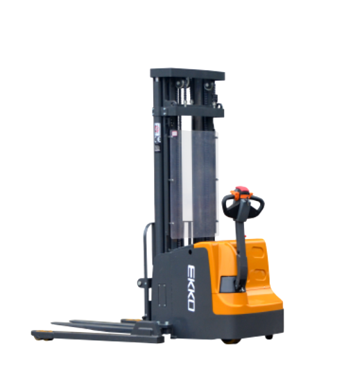 EKKO EB20E Full Powered Straddle Stacker 4400 lb Cap., 177" Height